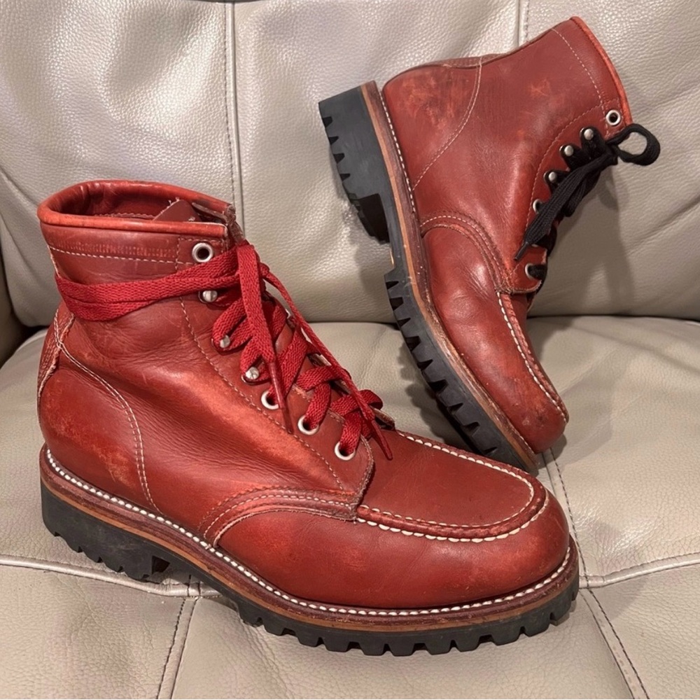 Vintage Chippewa 1975 Original Trekker Moc Toe Boots Men’s 7 D Vibram USA - Picture 15 of 15